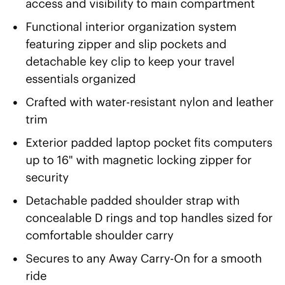 Away travel weekender bag - Picture 6 of 8